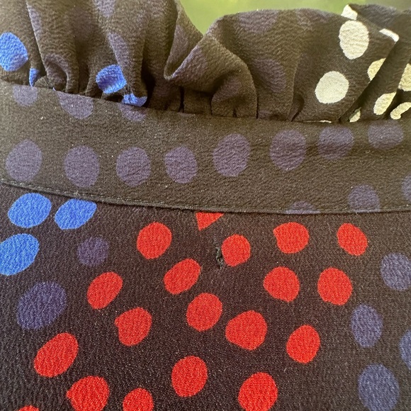 Mii Silk Blue and White Long Sleeve Sundress - Picture 11 of 12